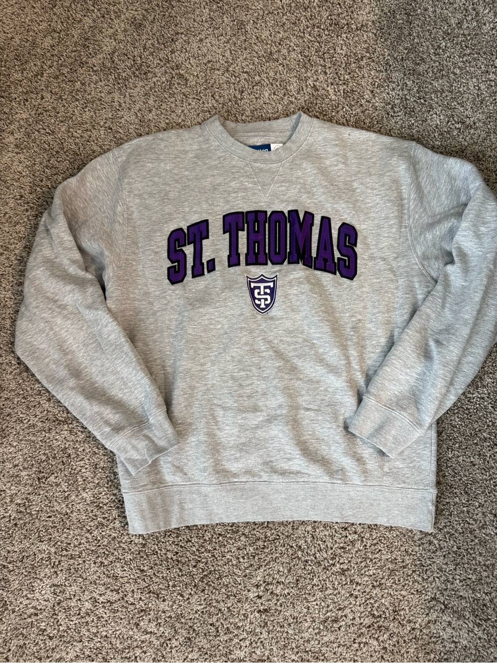 St. Thomas Gray Crewneck Sweatshirt - Collegiate Pullover